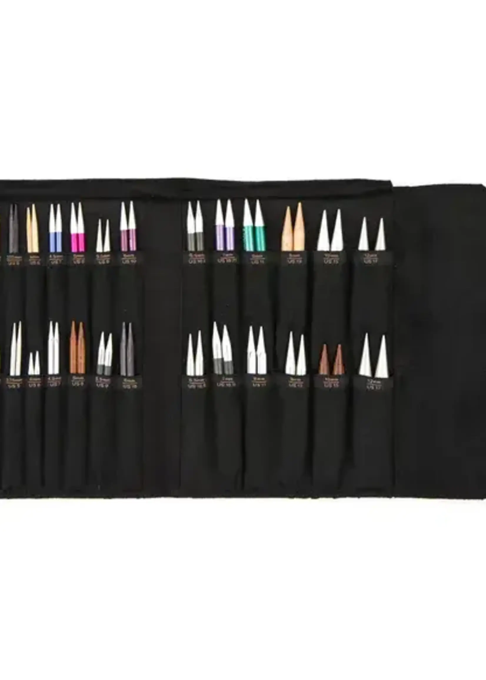 KnitPro KnitPro Coal col. Verwisselb. naaldenetui 22x17.5x1.5cm