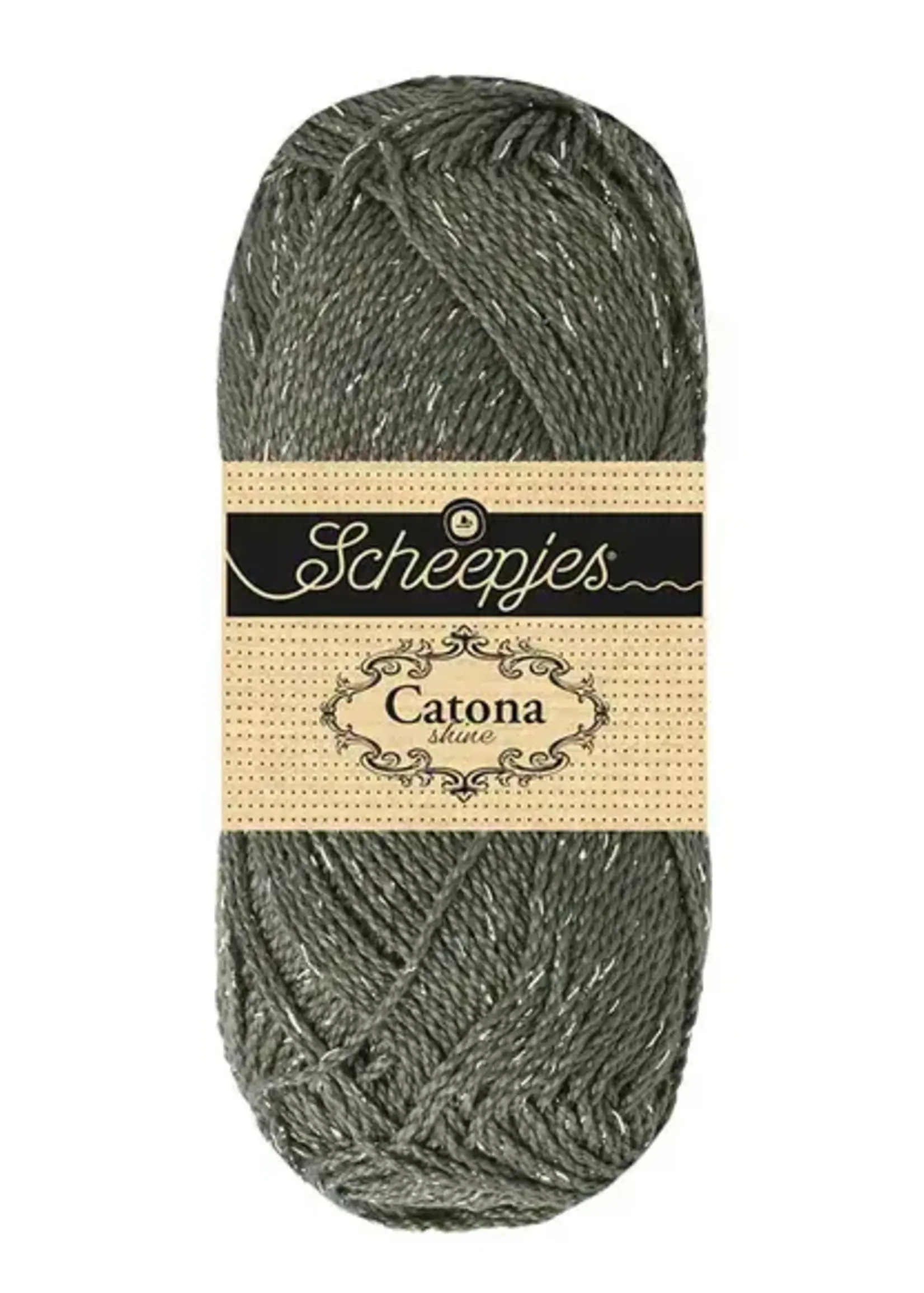 Scheepjes Catona Shine -Scheepjes  - 242-S Metal Grey - Silver