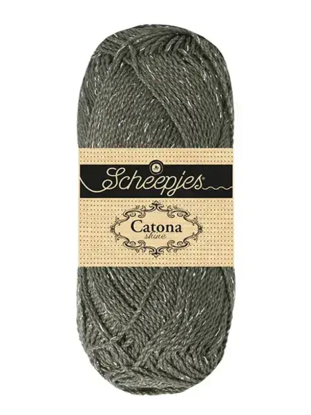 Scheepjes Catona Shine -Scheepjes  - 242-S Metal Grey - Silver