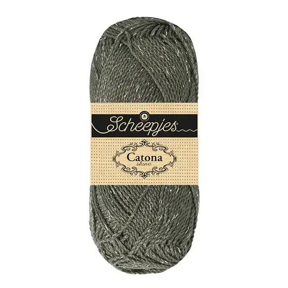 Scheepjes Catona Shine -Scheepjes  - 242-S Metal Grey - Silver