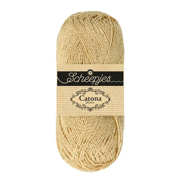 Scheepjes Catona Shine -Scheepjes  - 404-G English Tea - Gold