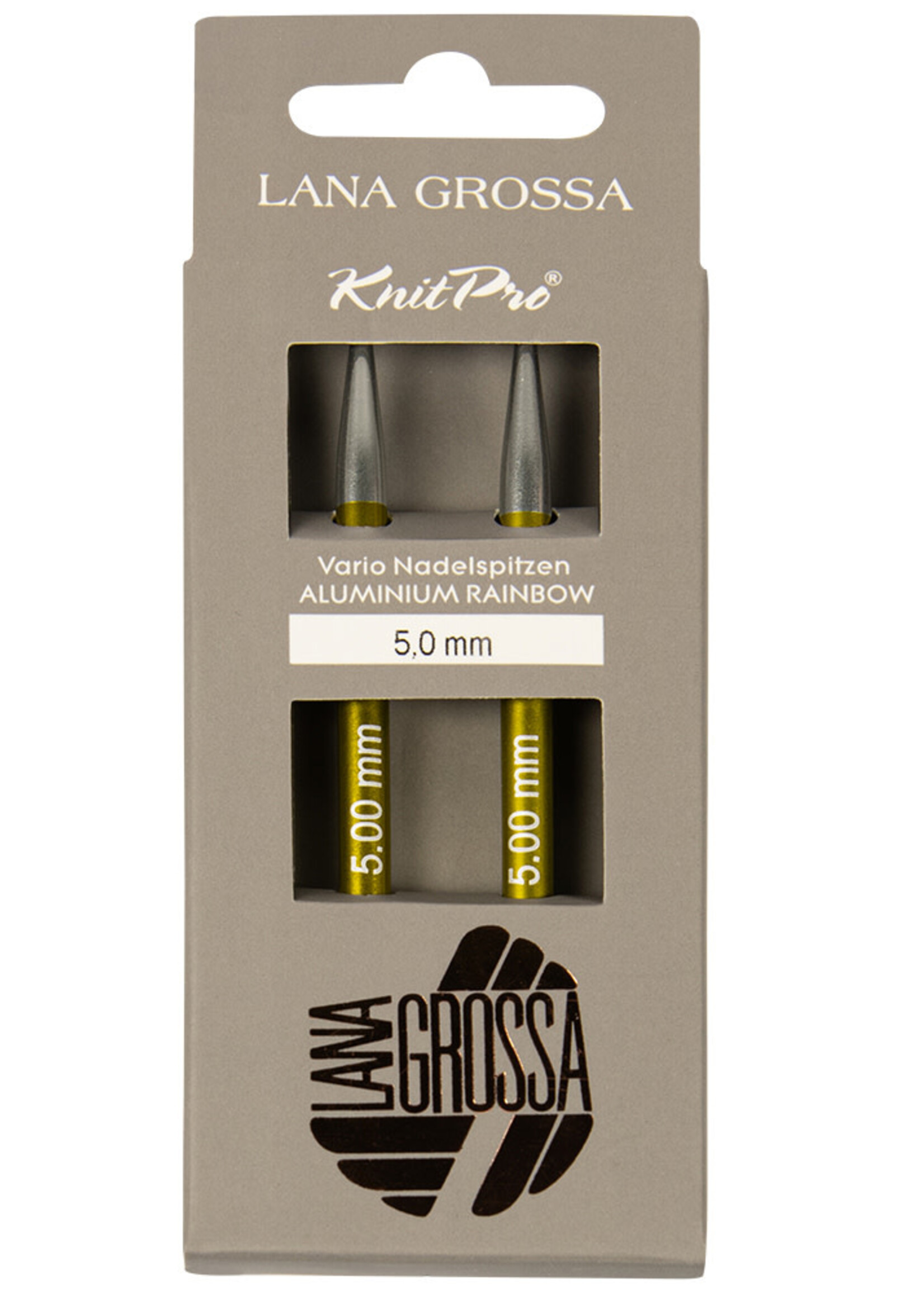 KnitPro Naald punten Vario Aluminium Rainbow LANA GROSSA L 11.50cm B 5mm