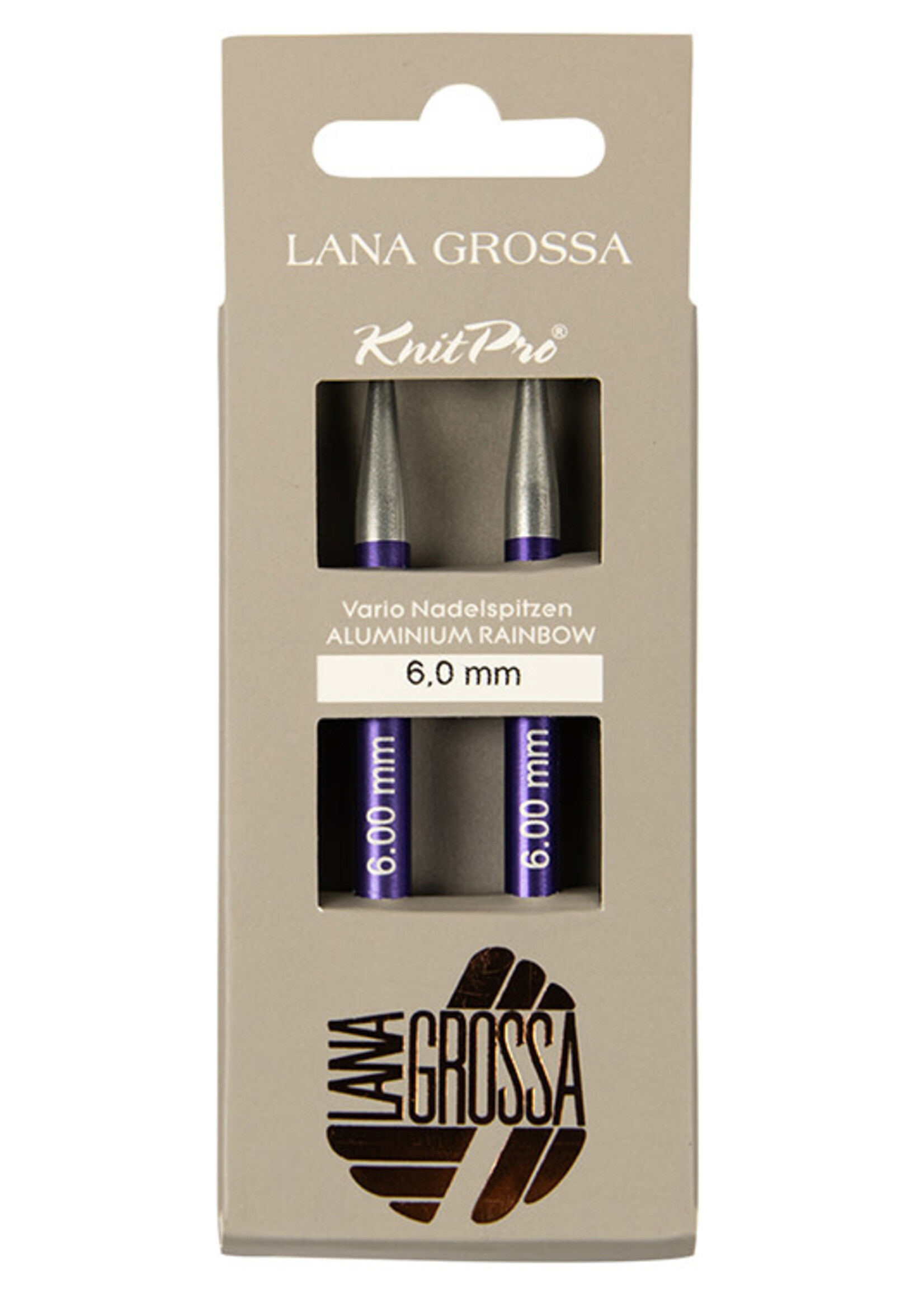 KnitPro Naald punten Vario Aluminium Rainbow LANA GROSSA L 11.50cm B 6mm