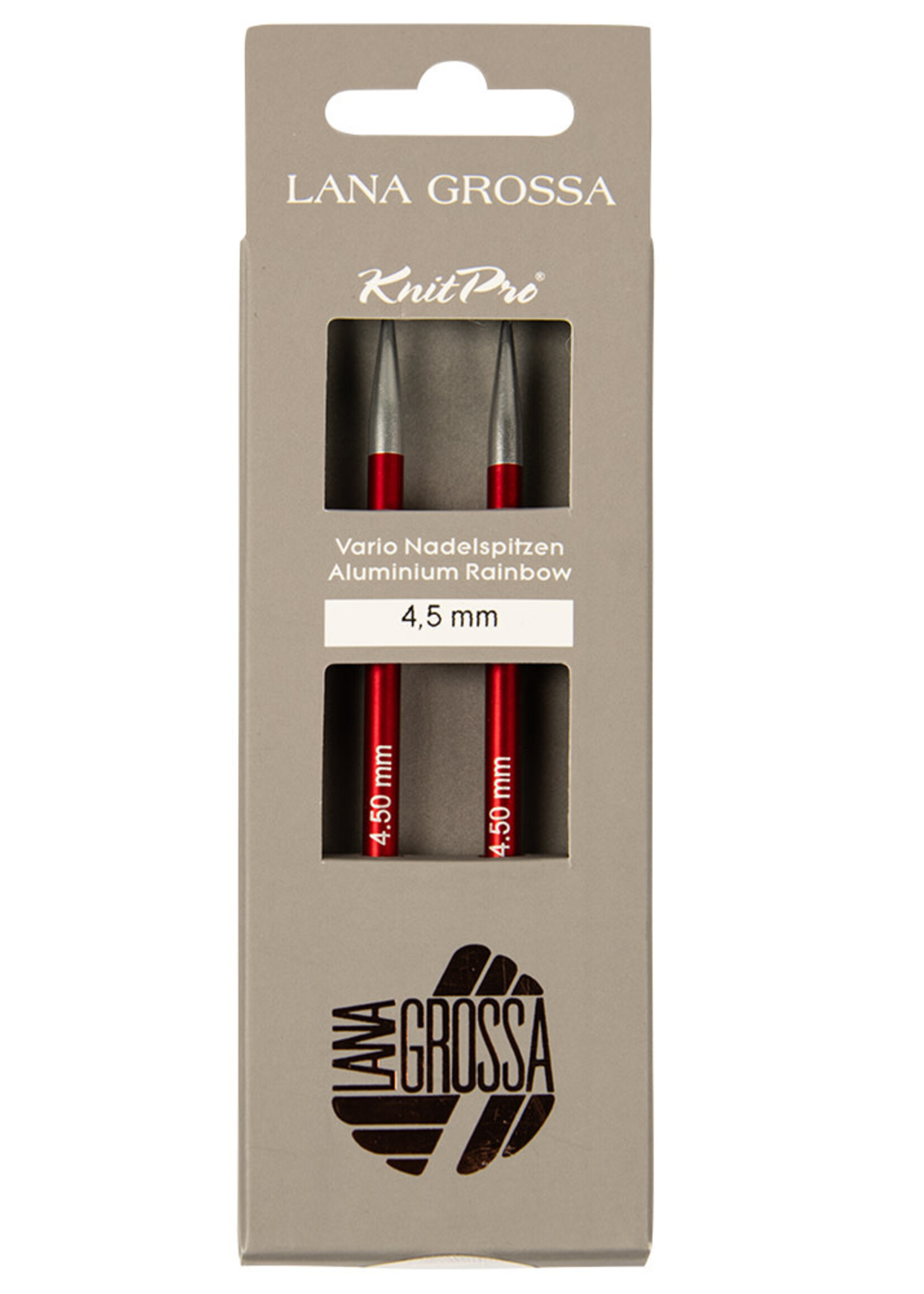 KnitPro Naald punten Vario Aluminium Rainbow LANA GROSSA L 11.50cm B 4.5mm