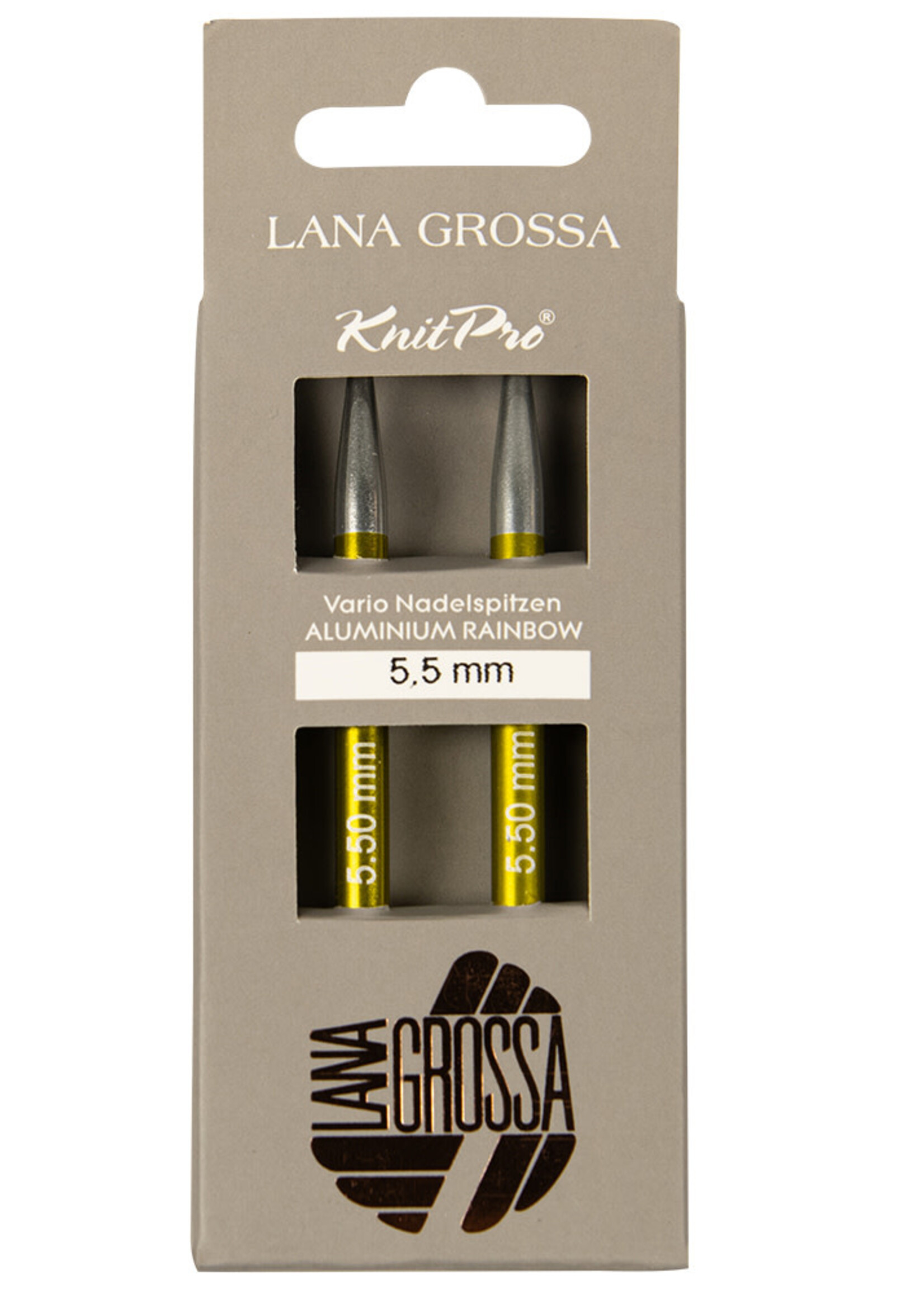 KnitPro Naald punten Vario Aluminium Rainbow LANA GROSSA L 11.50cm B 5.5mm