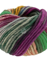 Lana Grossa Feltro Bosco 722 Geel/Zalm/Smaragd/Bramen/Groengrijs/Roodpaars/Jeans