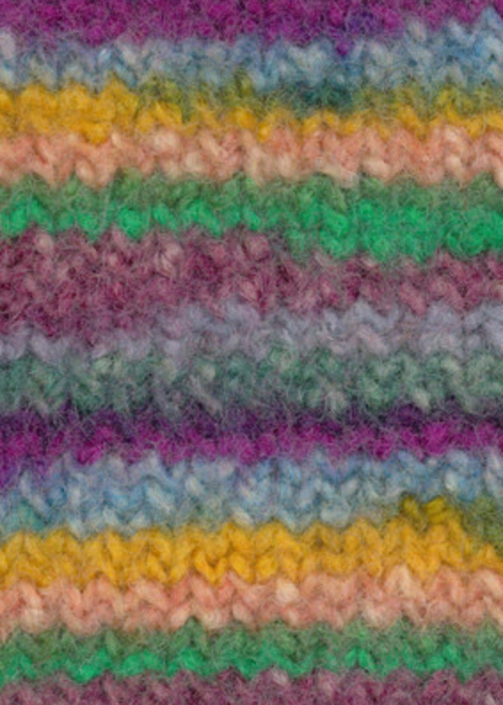 Lana Grossa Feltro Bosco 722 Geel/Zalm/Smaragd/Bramen/Groengrijs/Roodpaars/Jeans