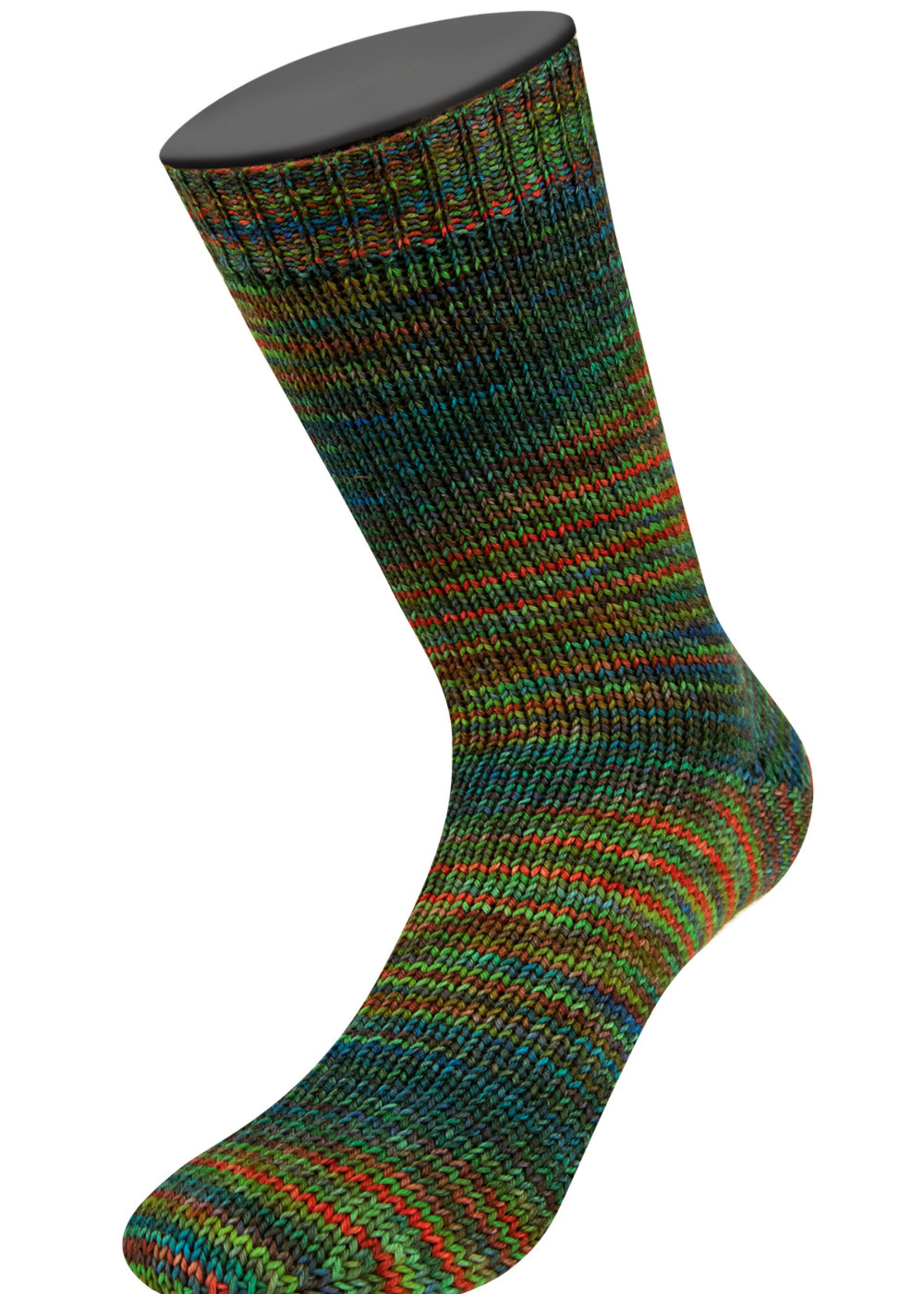 Lana Grossa Meilenweit 100g - Sooty 6224 Hemelblauw/inktblauw/mei/grijs/donkergroen/mosterd/roestrood