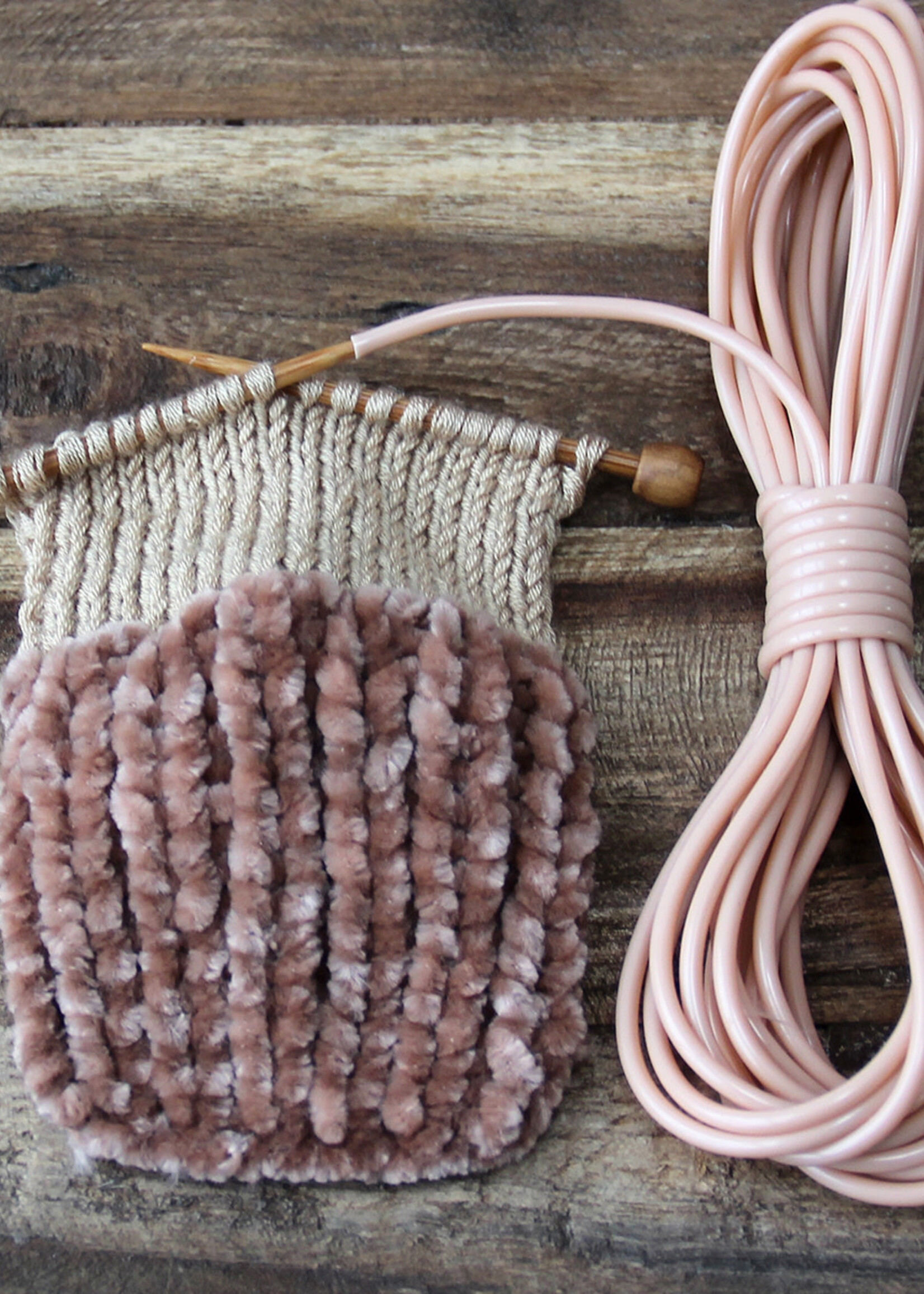 GoHandmade Hechtdraad - 5 m - D2,5/1,5 mm - blauw/grijs