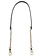 GoHandmade Handtas schouderriem 102cm Zwart met bronzen ketting