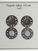 GoHandmade Magnetische knopen D20mm Brons