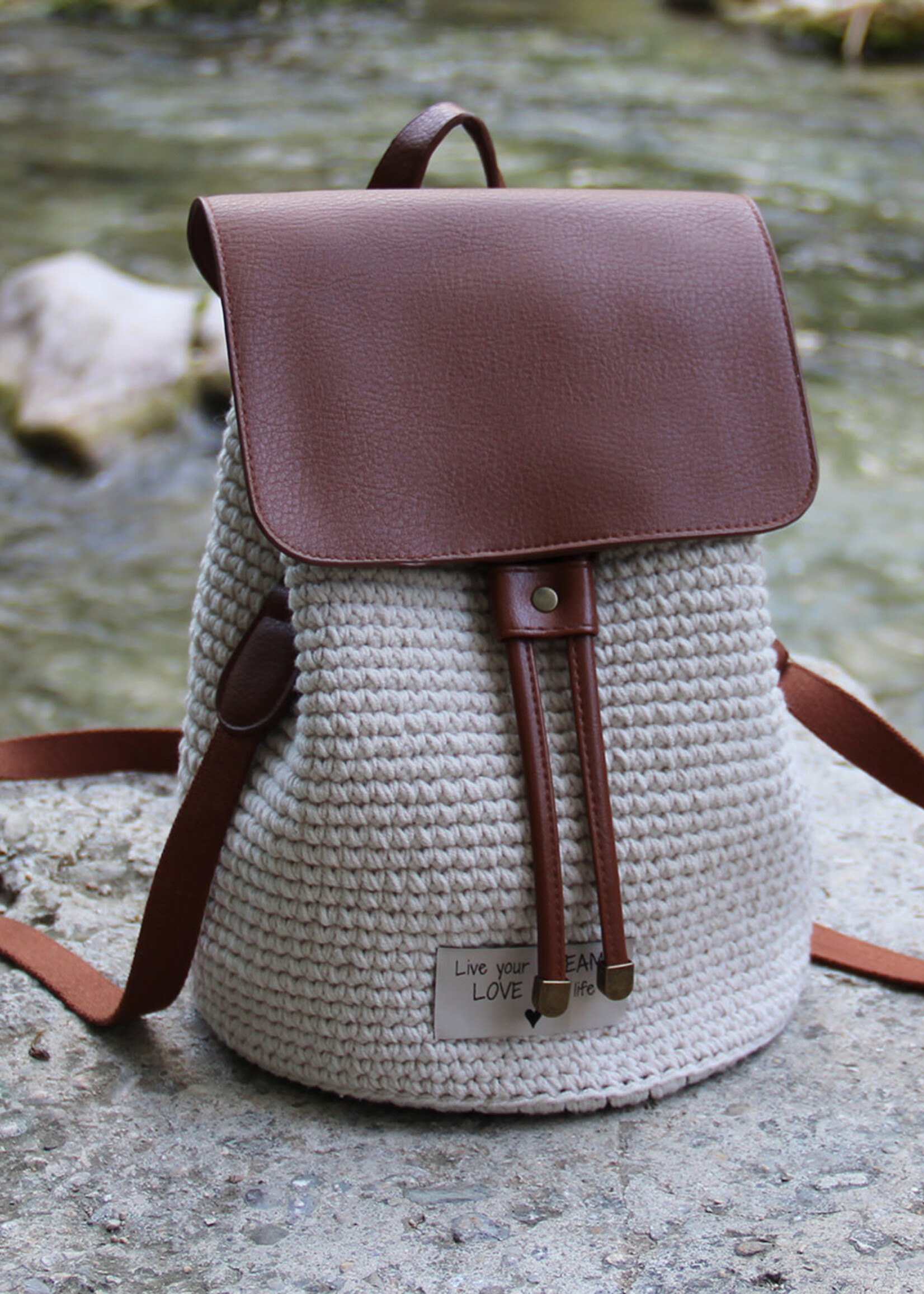 GoHandmade Tasriem 65 cm Bruin/Brons