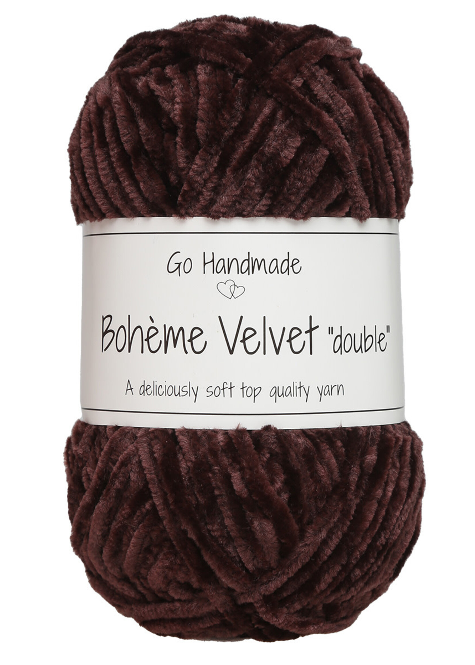 GoHandmade Bohème Velvet "double" -plum