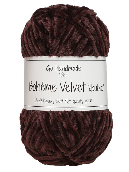 GoHandmade Bohème Velvet "double" -plum