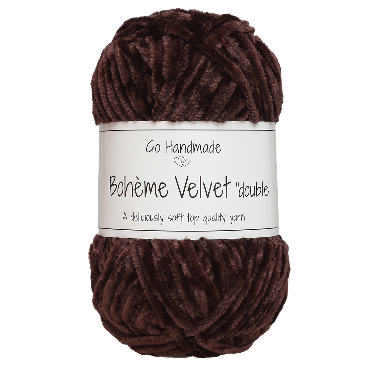 GoHandmade Bohème Velvet "double" -plum
