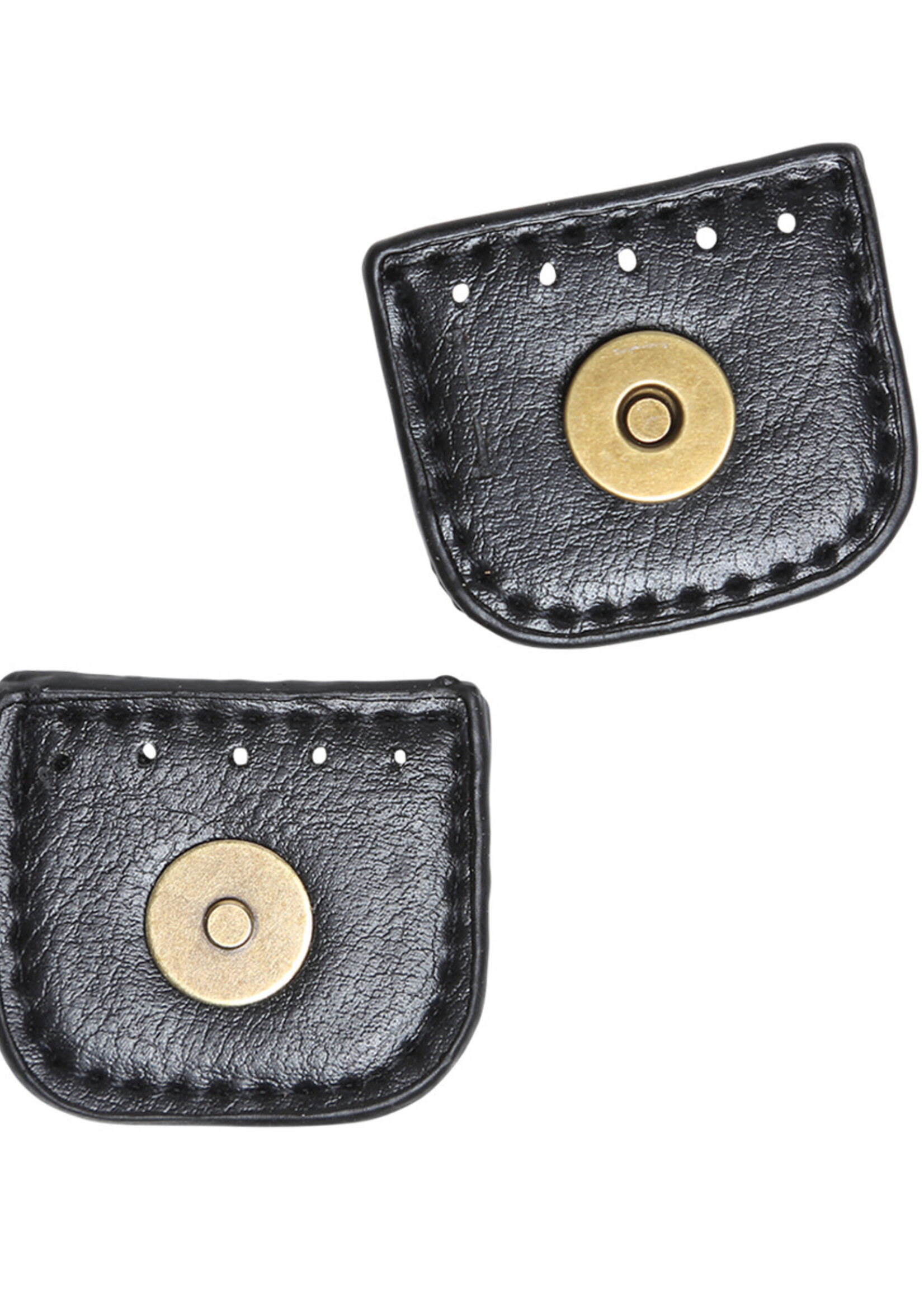 GoHandmade Magnetisch knoop slot 4cm Zwart/Brons