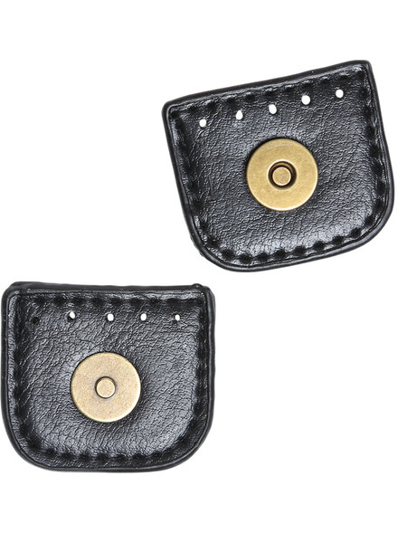 GoHandmade Magnetisch knoop slot 4cm Zwart/Brons