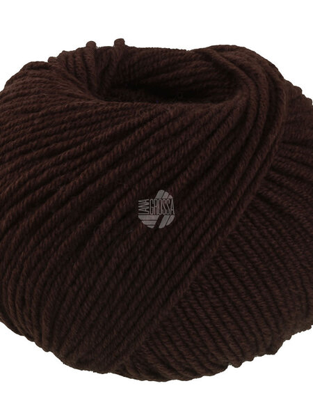 Lana Grossa Merino Soft -19 donkerbruin
