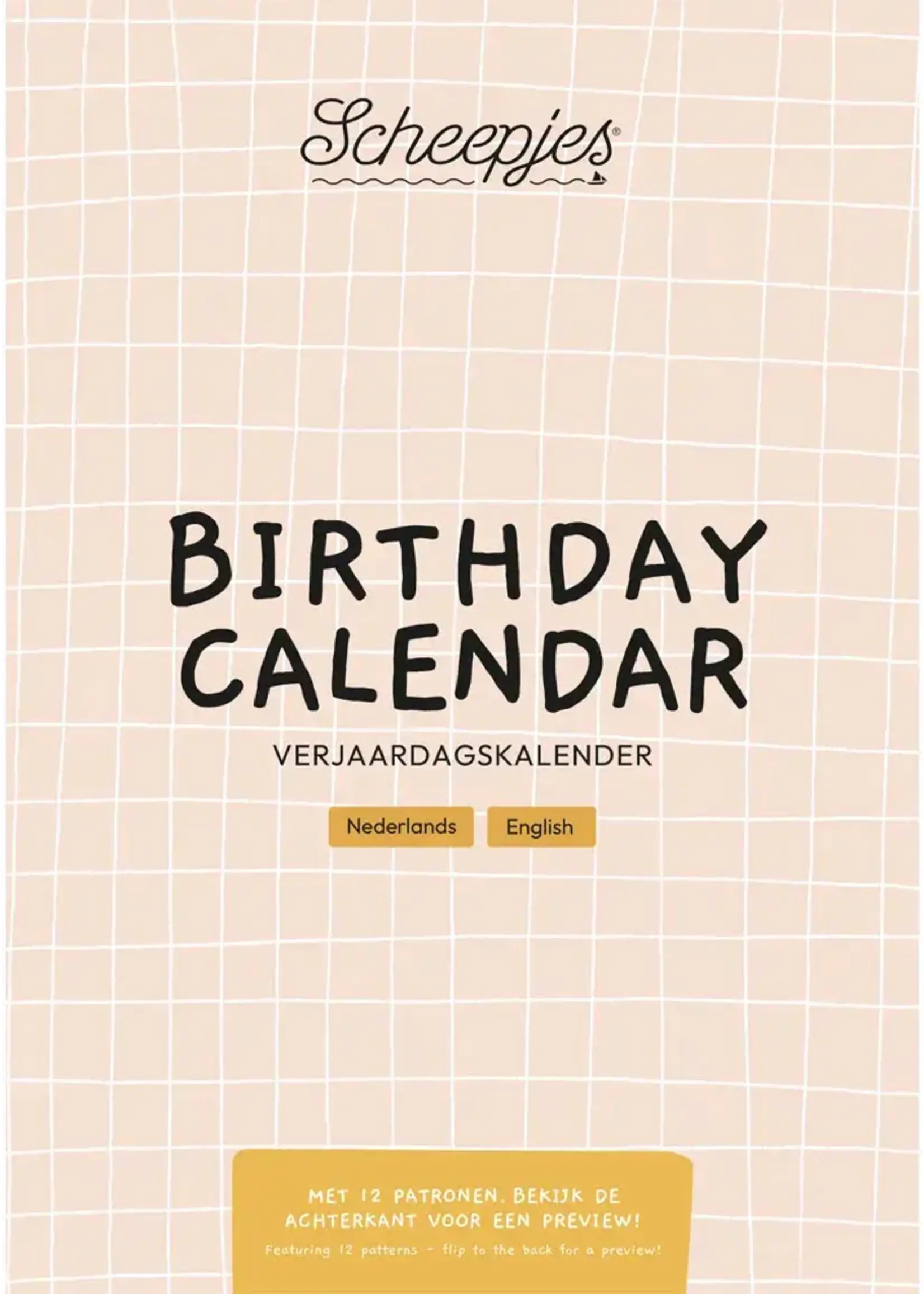 Scheepjes Scheepjes Verjaardagskalender NL-EN