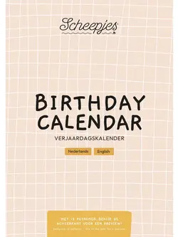 Scheepjes Scheepjes Verjaardagskalender NL-EN