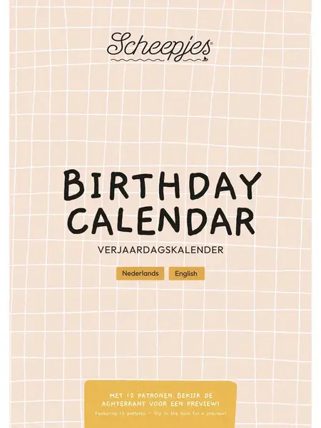 Scheepjes Scheepjes Verjaardagskalender NL-EN