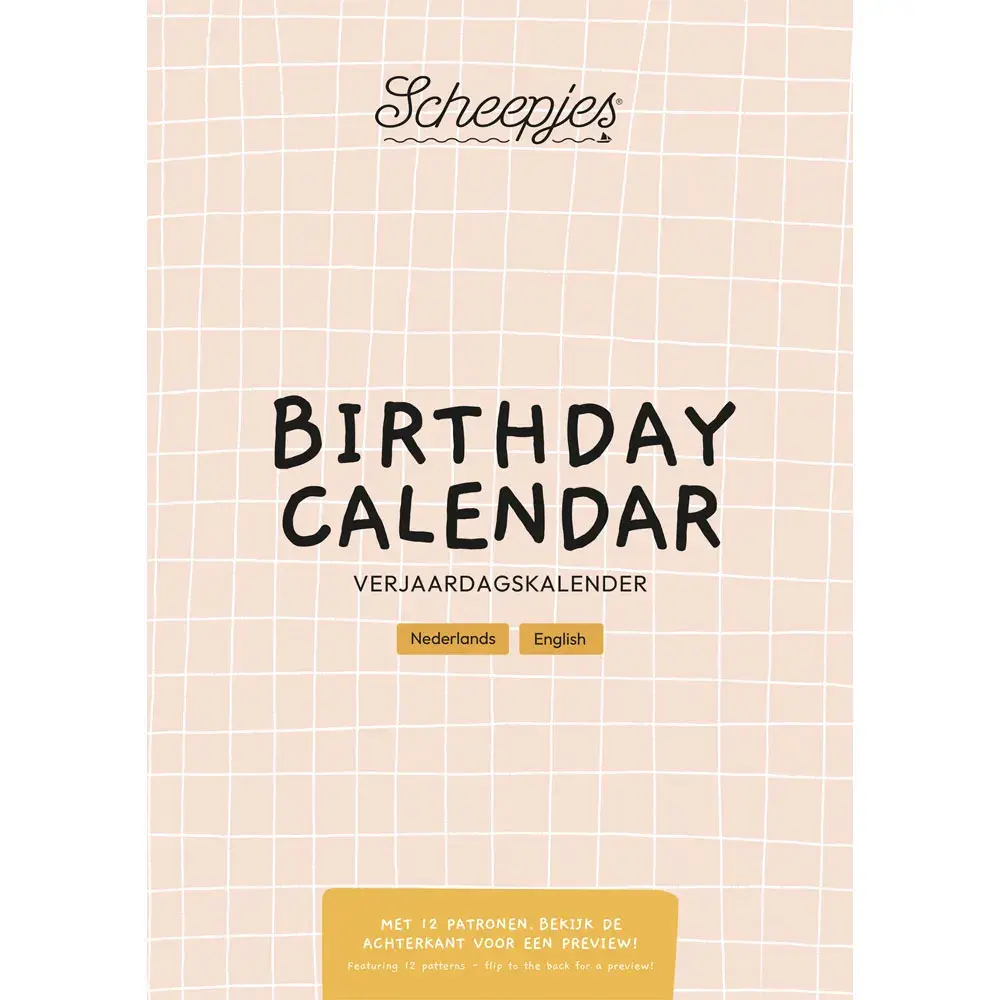 Scheepjes Scheepjes Verjaardagskalender NL-EN