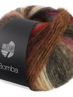 Lana Grossa Bomba 08-braam/sering roze/grijs groen/zalm/koraal/limoen/mosterdgeel/grijs bruin/perzik/rose/geel/helderrood