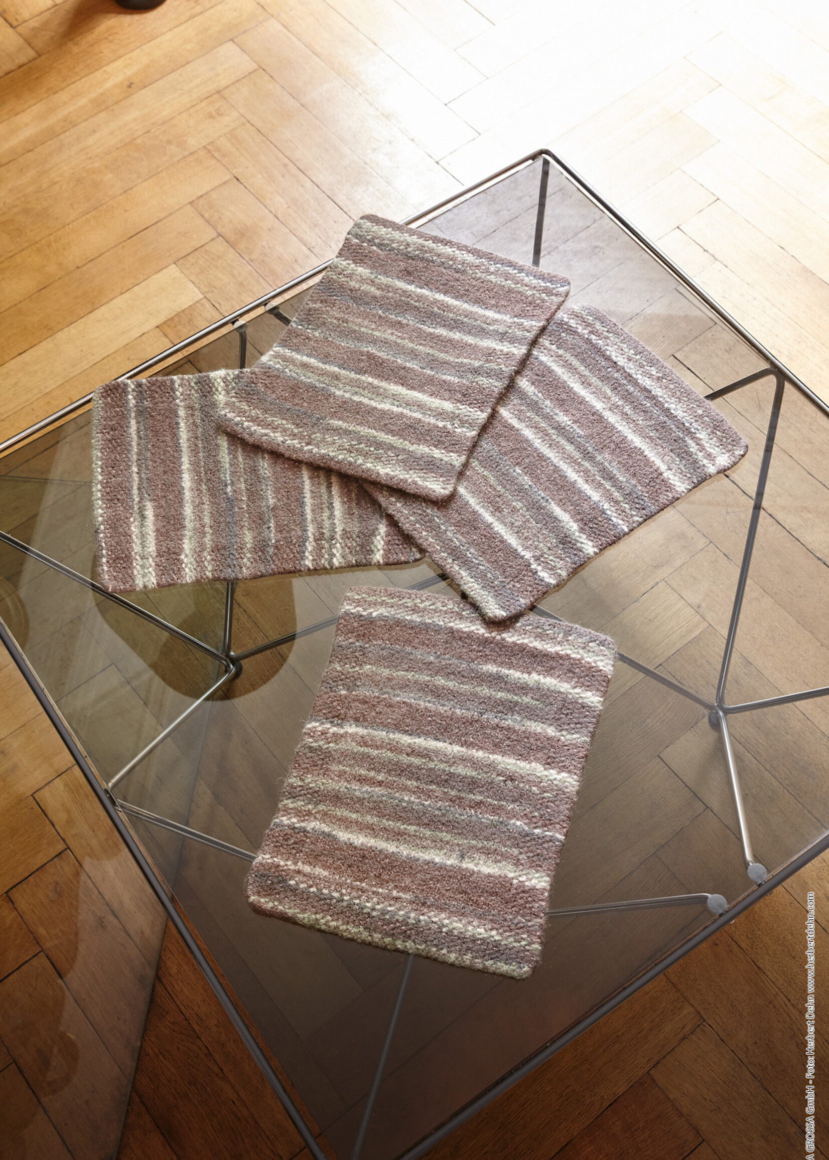 Placemats breien om te vervilten