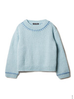 Trui van boven naar onderen toe aan 1 stuk breien