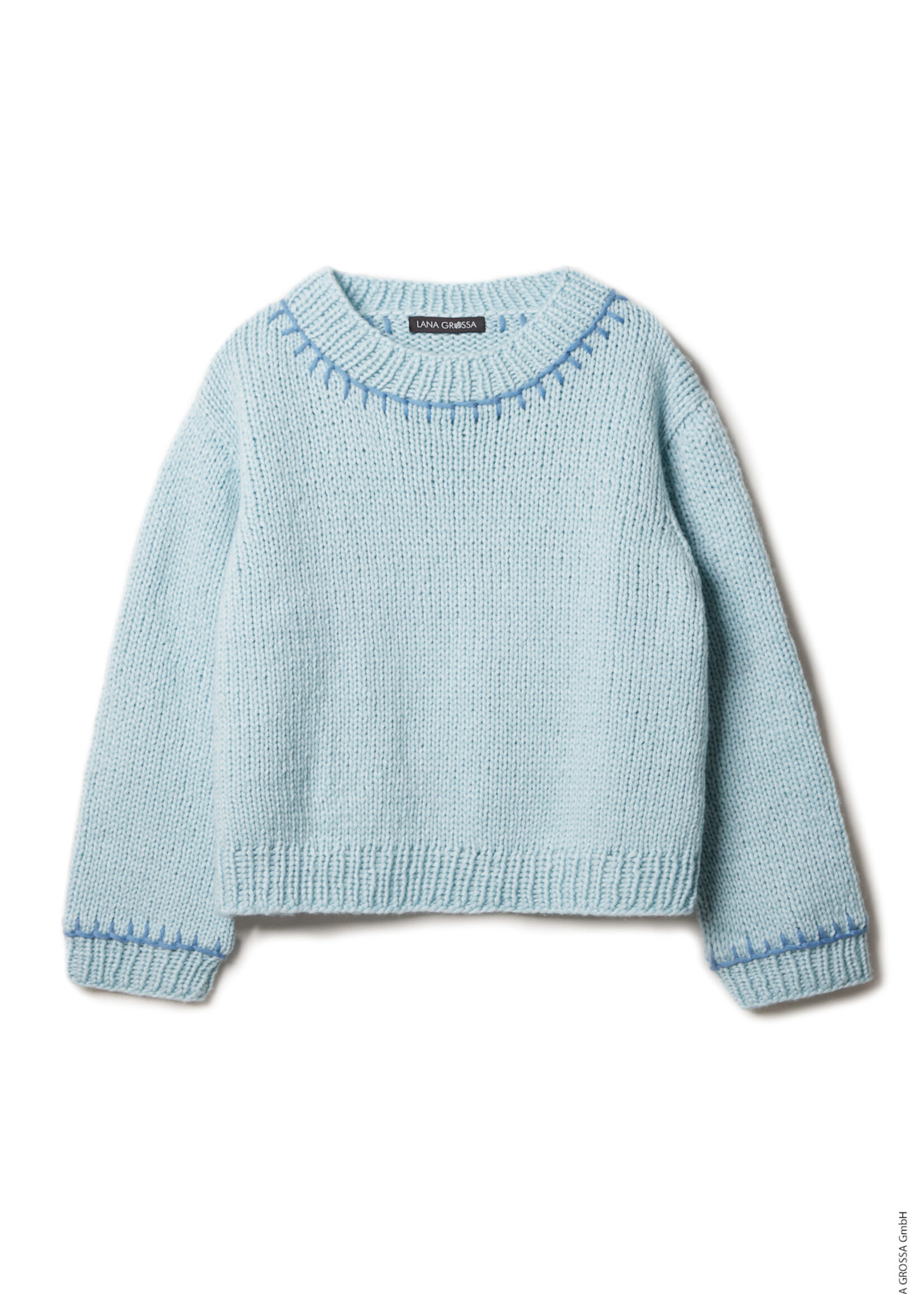 Trui van boven naar onderen toe aan 1 stuk breien