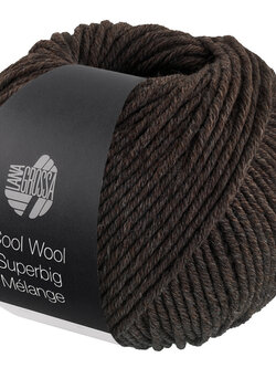 Lana Grossa Cool Wool Superbig Mélange-219-grijs bruin