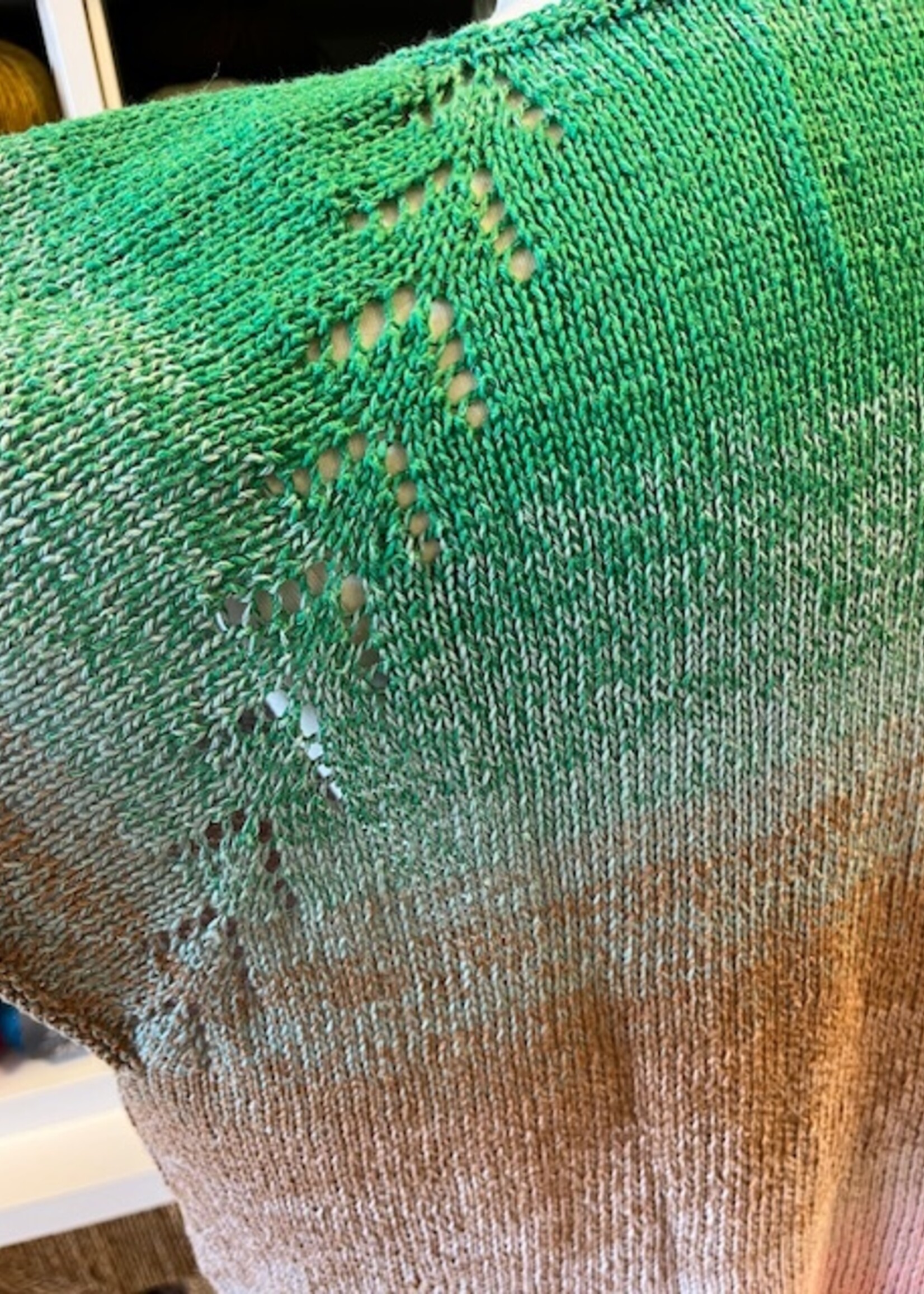 Rondbreien (Top-down) -met ajourmotief 2