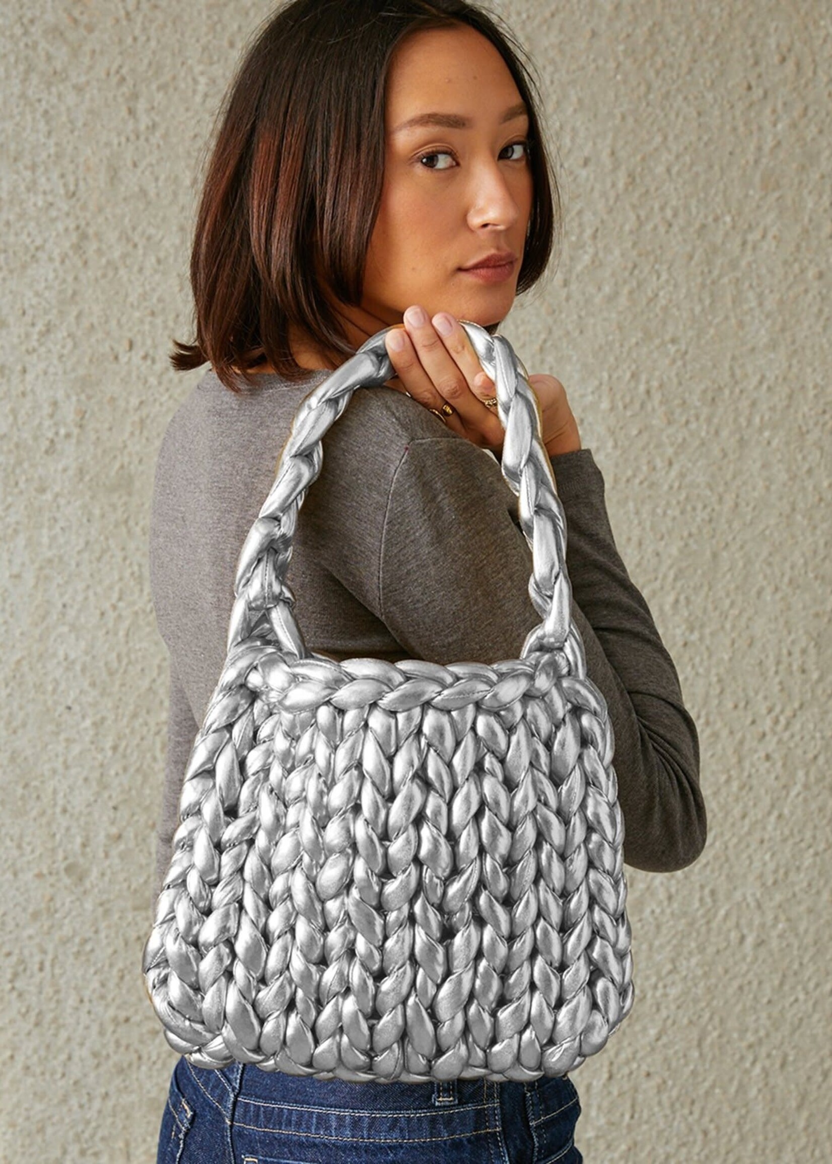 Model Tas Argentum Metallic - zilver