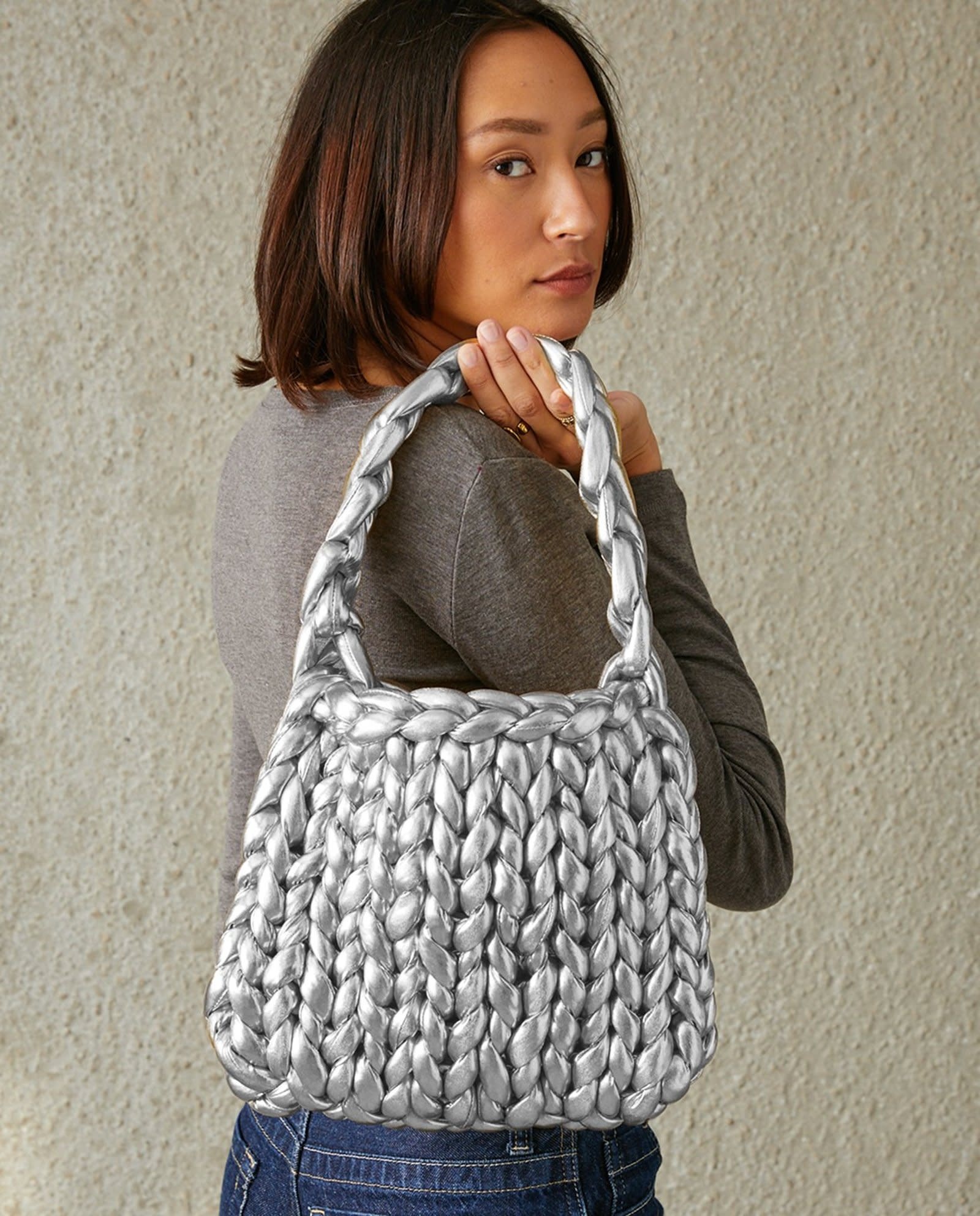 Model Tas Argentum Metallic - zilver