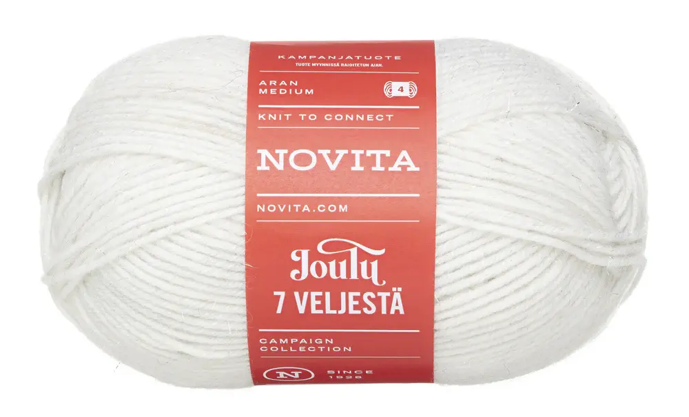 Novita 7 Veljestä Joulu 150g -0141 freezing snow