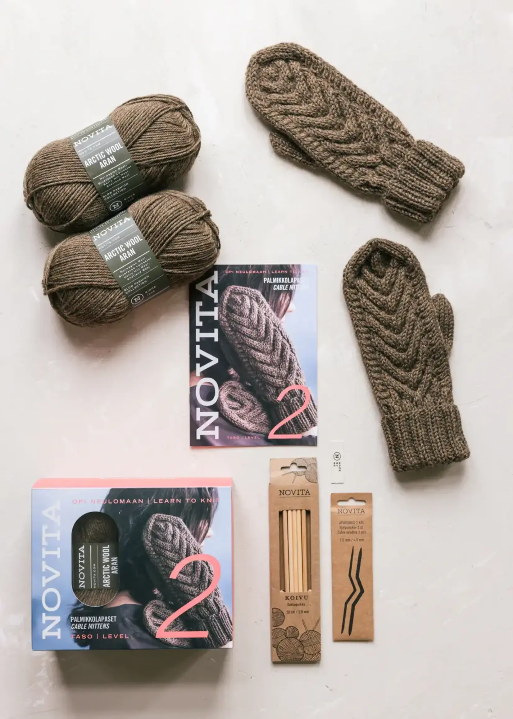 Novita Beginners breidoos niveau 2, kabelwanten