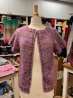 mouwloos jasje top-down breien op dinsdag