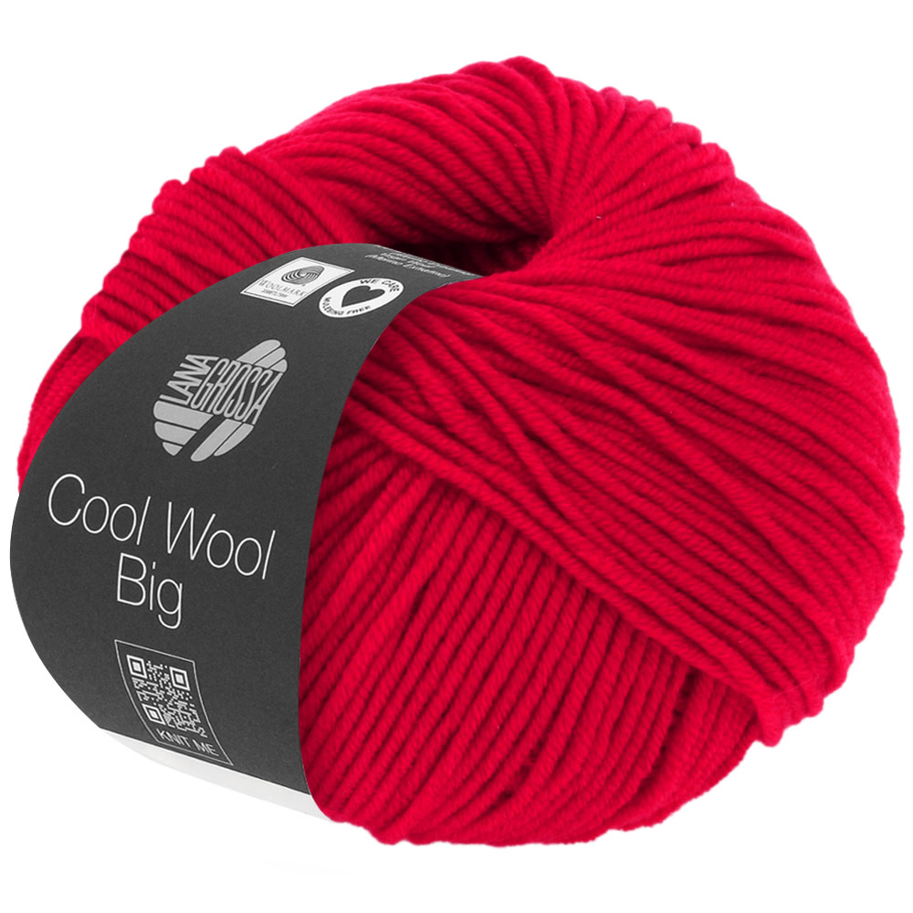 Lana Grossa Cool Wool Big -0648 karmijnrood