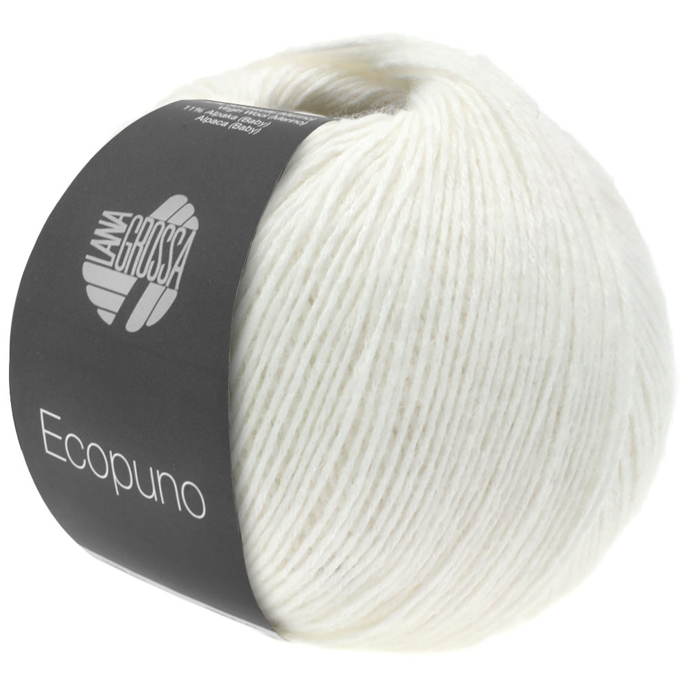 Lana Grossa Ecopuno - Lana Grossa -26 wit