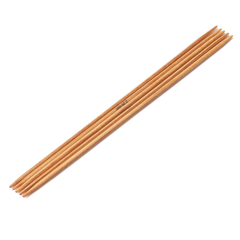 kousennaalden hout/beuk 5 naalden 15cm - 2,5mm