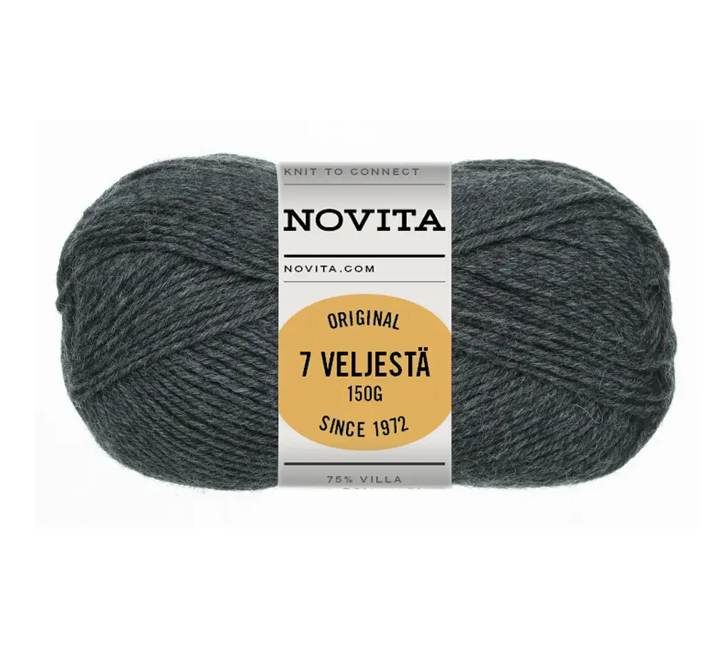 Novita 7 Veljestä Original 150g -044 graphite