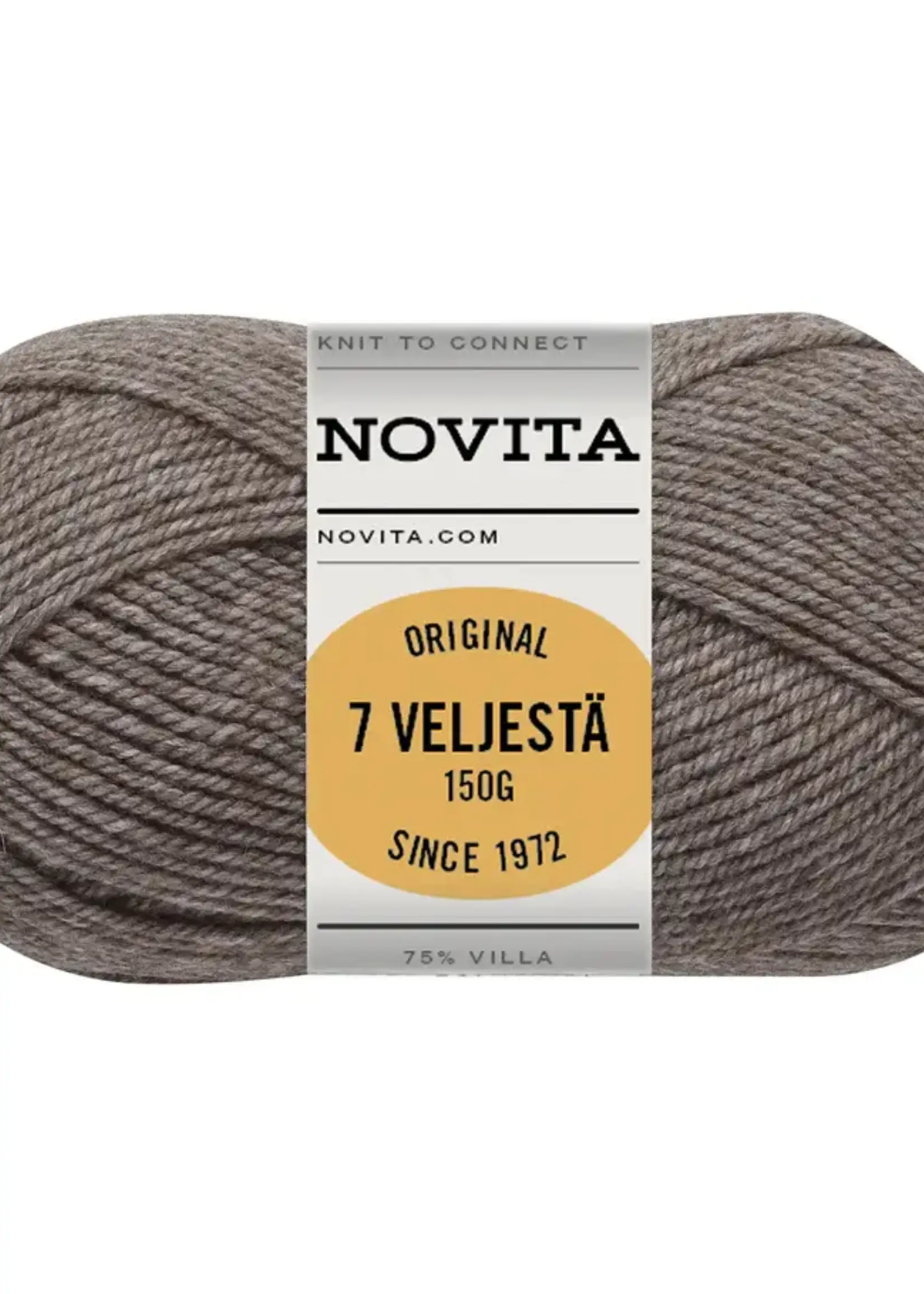 Novita 7 Veljestä Original 150g -009 nutria