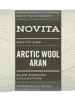 Novita Arctic Wool Aran 100 g -025 blizzard
