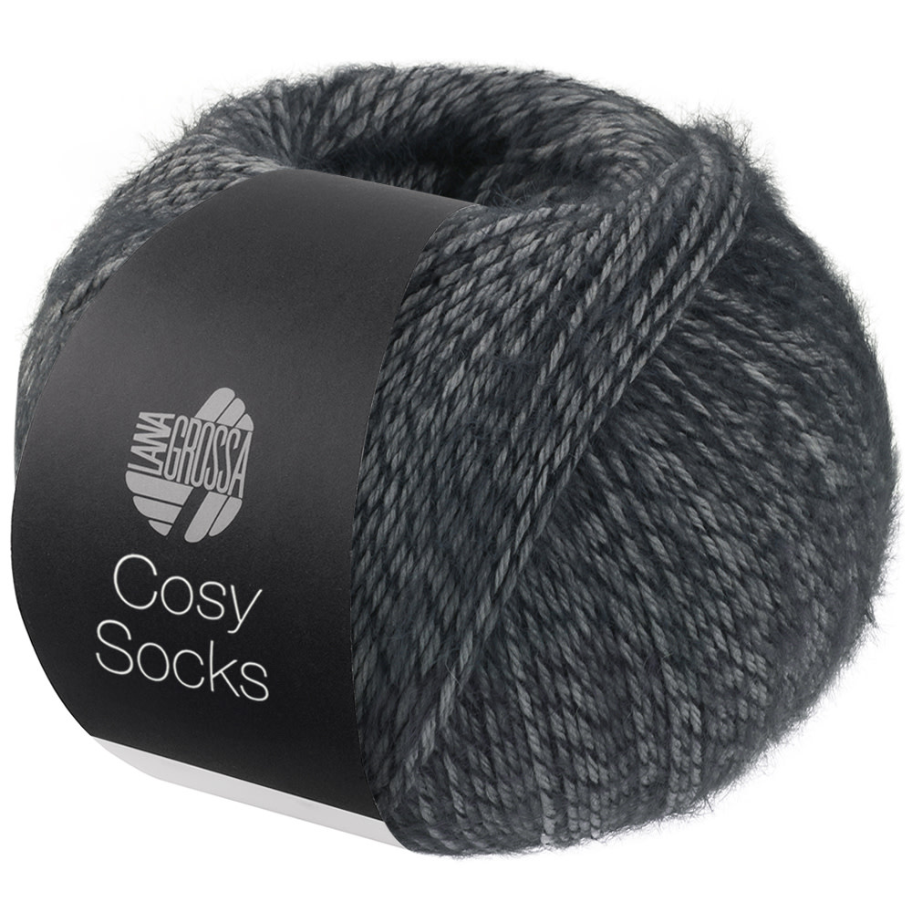 Lana Grossa Cosy Socks -07 donker grijs