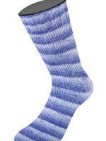 Lana Grossa Cosy Socks Soft Stripes-Lana Grossa -101 Blauwviolet/Viooltjesblauw/Zacht violet/Wit