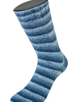Lana Grossa Cosy Socks Soft Stripes-Lana Grossa -106 Zwart/grijs/rook/witblauw