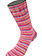 Lana Grossa Cosy Socks Multi Stripes -152 Tulpenrood/Viooltjesblauw/Zalmroze/Roze/Lichtgroen