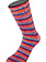 Lana Grossa Cosy Socks Multi Stripes  -156 Blauwviolet/wijnrood/pompoen/roze/grijsgroen
