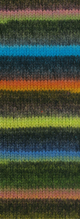 Lana Grossa Bomba - Lana Grossa Bomba 07-perzik/witgroen/licht groen/donker groen/grijs petrol/grijs bruin/turkoois blauw-35%