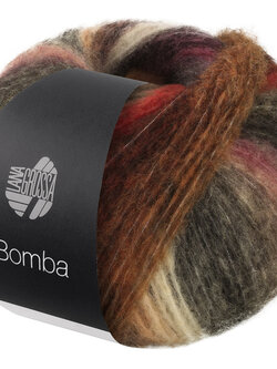 Lana Grossa Bomba  - Lana Grossa Bomba 08-braam/sering roze/grijs groen/zalm/koraal/limoen/mosterdgeel/grijs bruin/perzik/rose/geel/helderrood-35%